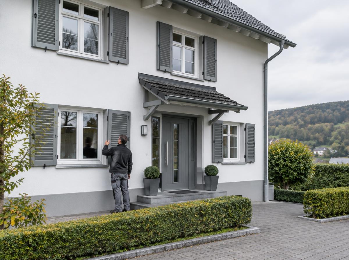 Hausbewirtschaftung: Anstrich der Fassade, saubere Fenster und ein gepflegter Vorgarten